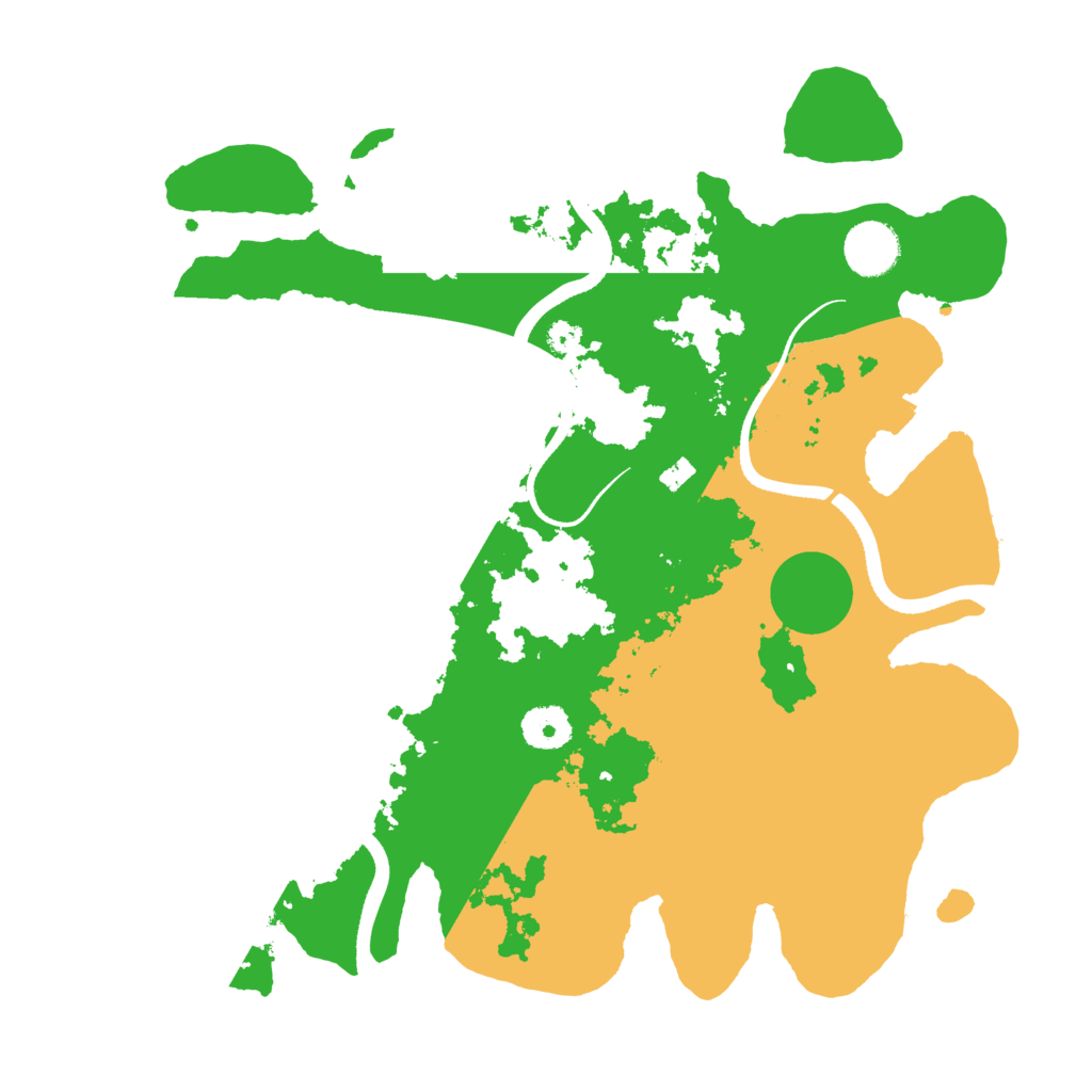 Biome Rust Map: Procedural Map, Size: 3500, Seed: 121239