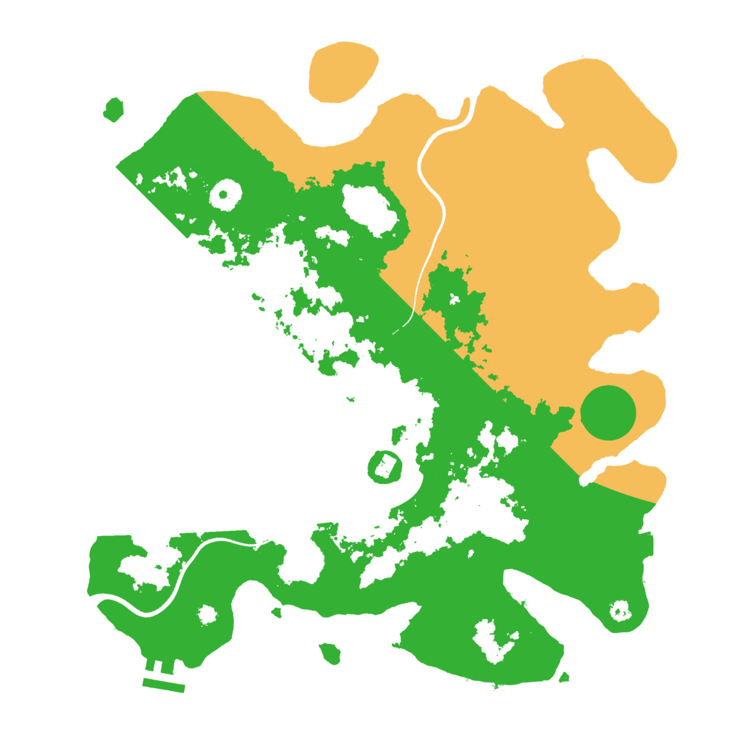 Biome Rust Map: Procedural Map, Size: 3500, Seed: 106925609