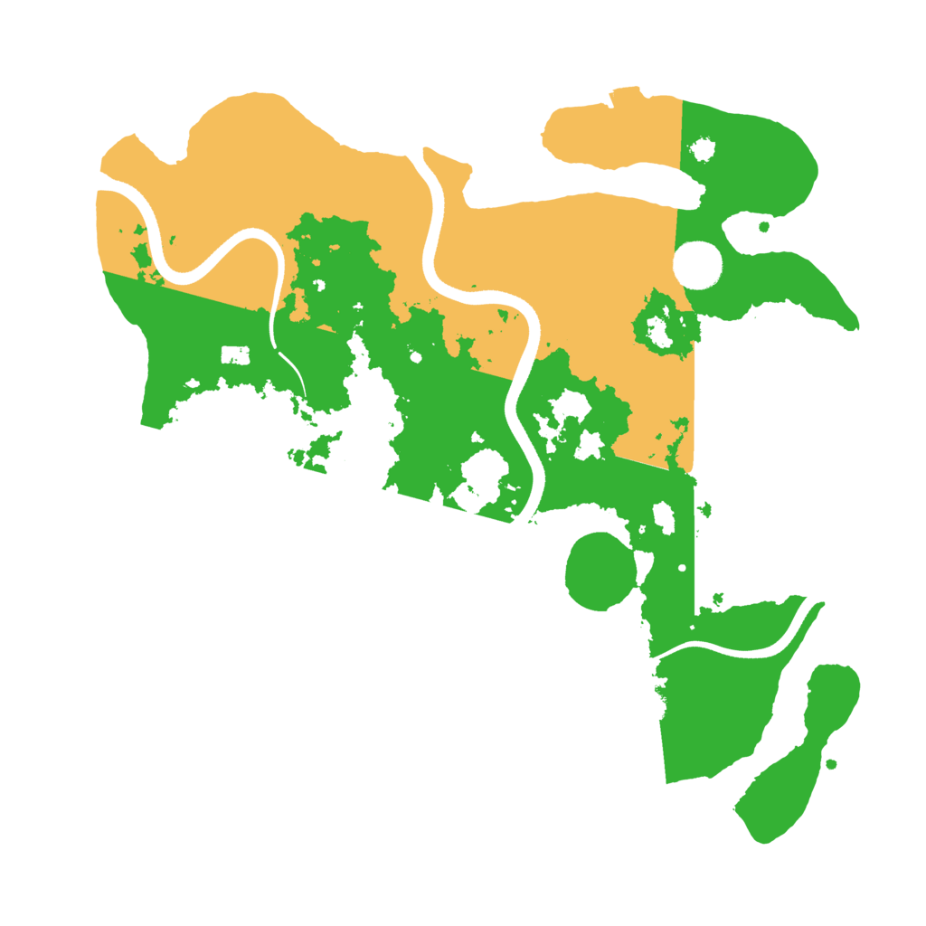 Biome Rust Map: Procedural Map, Size: 3500, Seed: 4528
