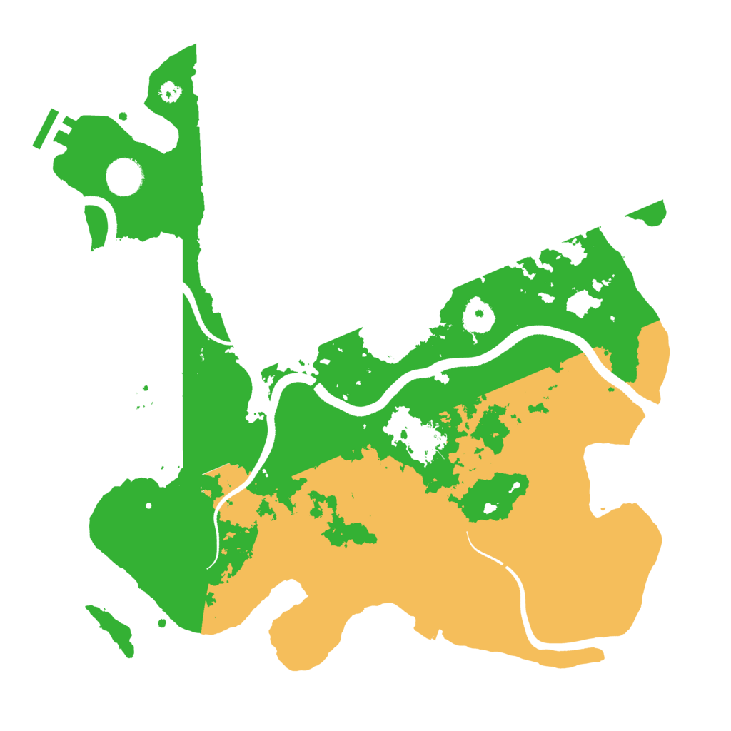 Biome Rust Map: Procedural Map, Size: 3500, Seed: 827555686
