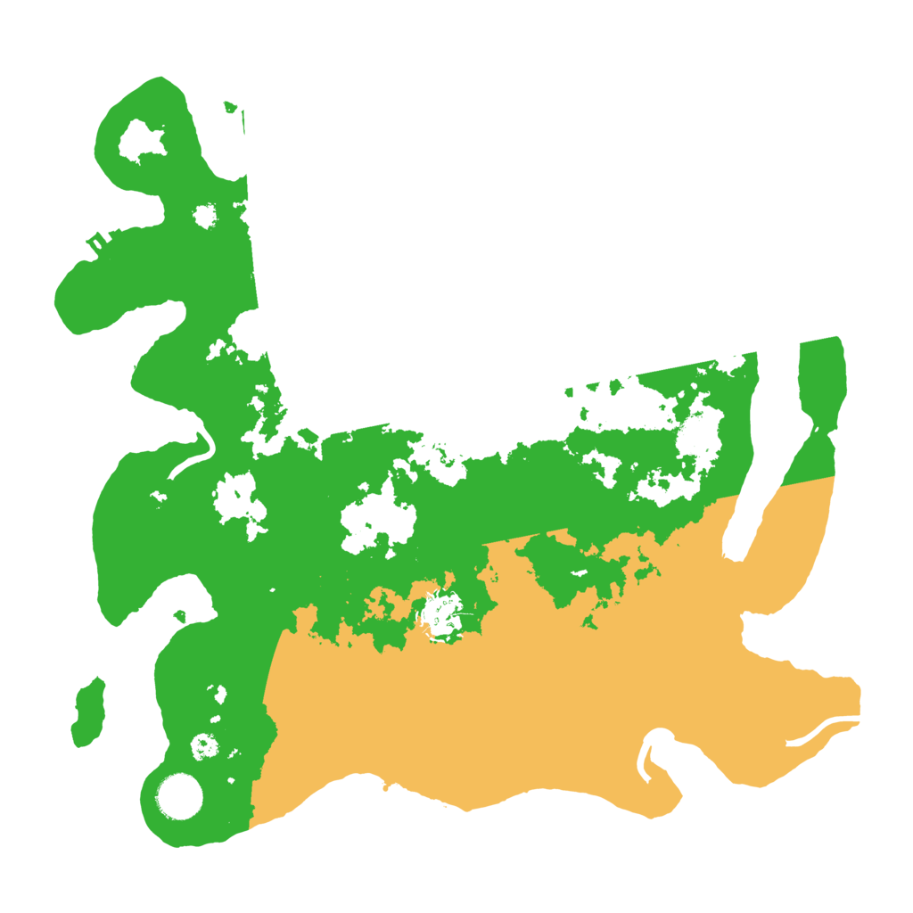 Biome Rust Map: Procedural Map, Size: 3500, Seed: 74725895