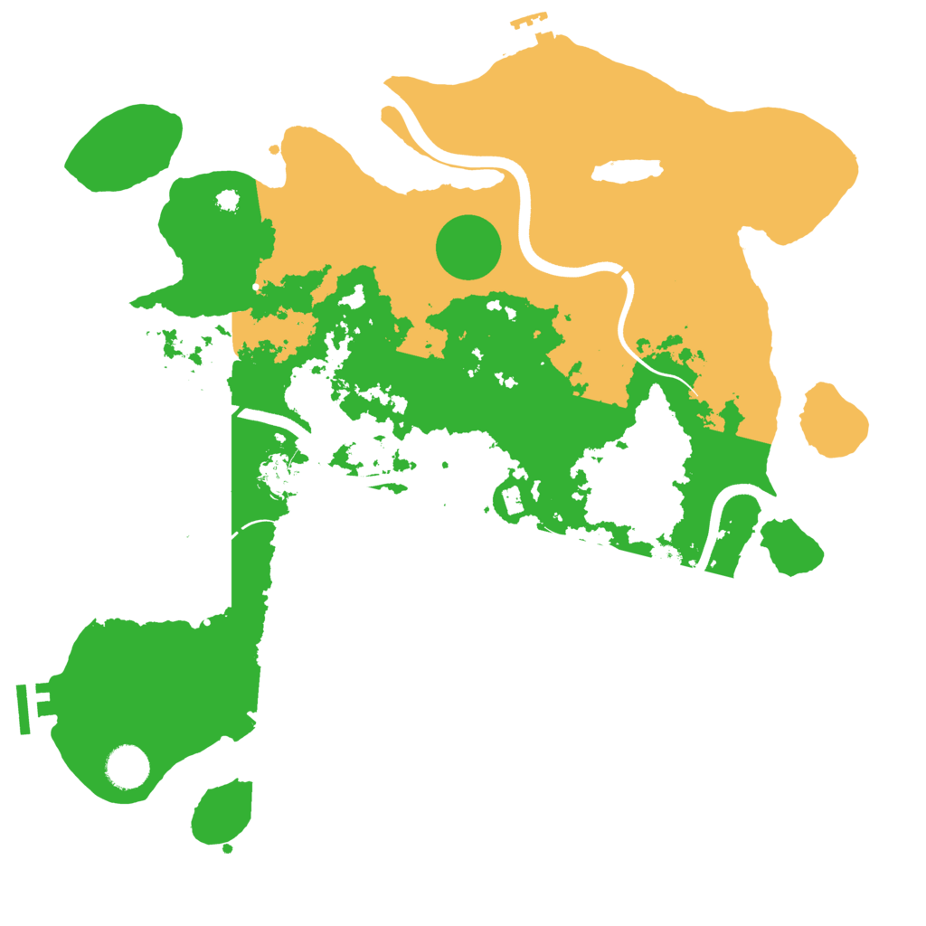 Biome Rust Map: Procedural Map, Size: 3750, Seed: 776803550