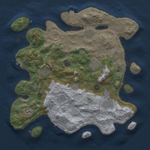 Thumbnail Rust Map: Procedural Map, Size: 3750, Seed: 776803550, 17 Monuments