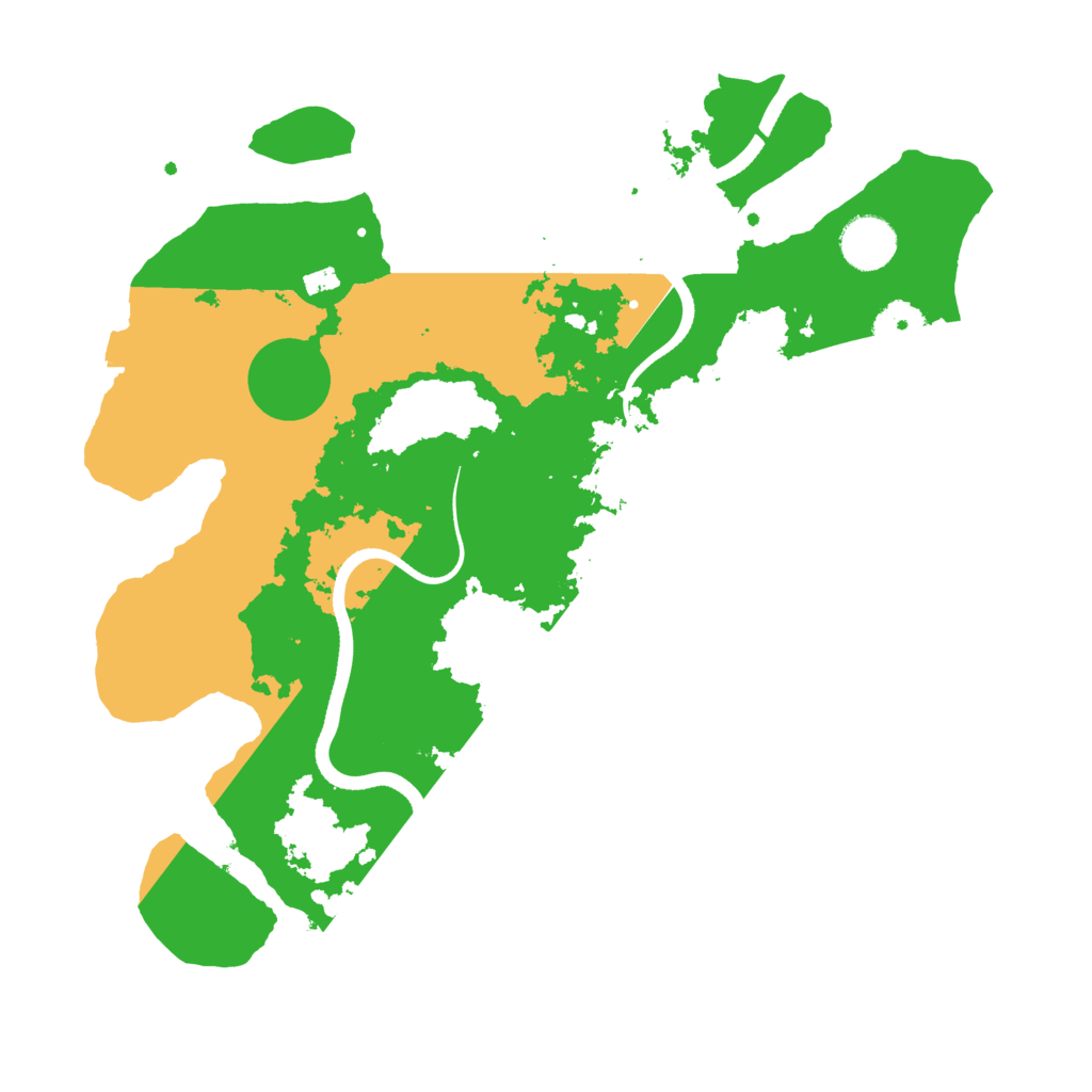 Biome Rust Map: Procedural Map, Size: 3500, Seed: 690311048