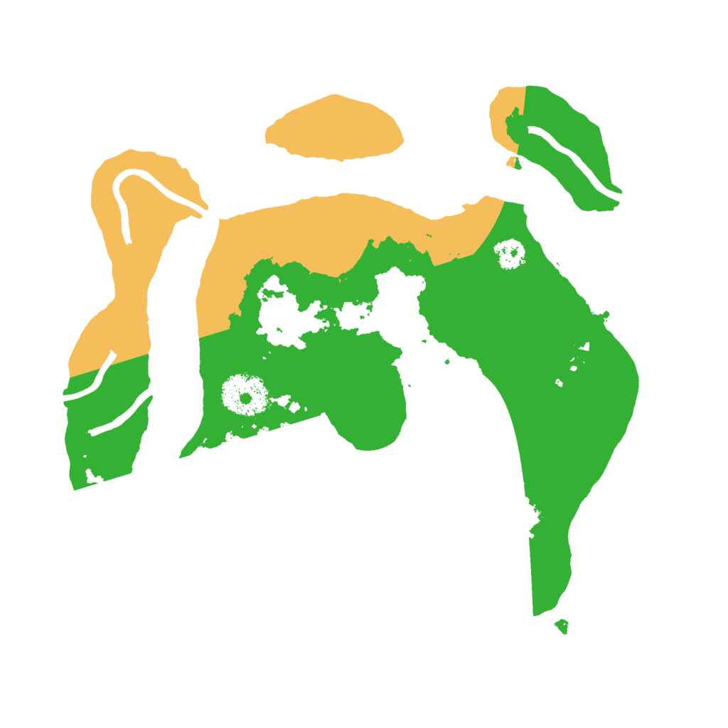 Biome Rust Map: Procedural Map, Size: 2500, Seed: 71231138