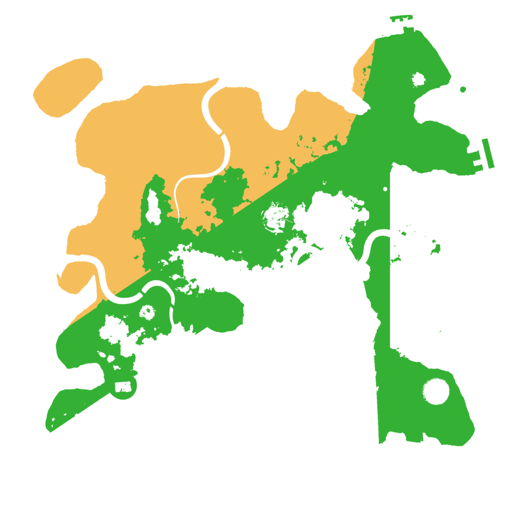 Biome Rust Map: Procedural Map, Size: 3500, Seed: 56060