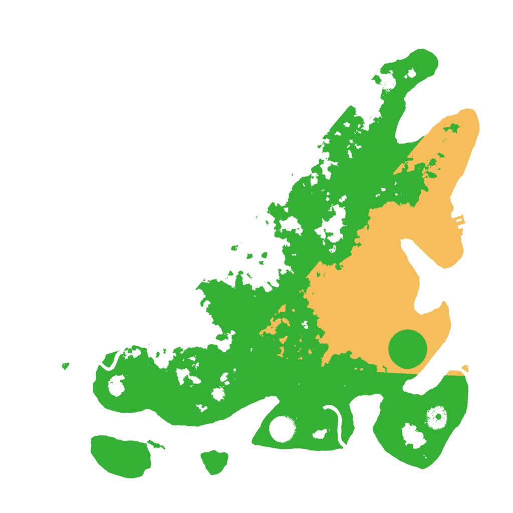 Biome Rust Map: Procedural Map, Size: 3500, Seed: 6015