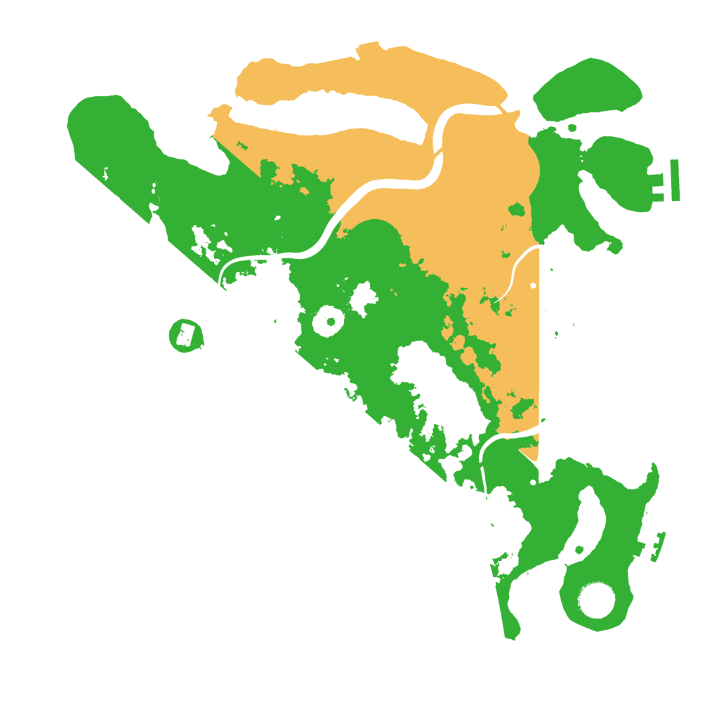 Biome Rust Map: Procedural Map, Size: 3500, Seed: 24414