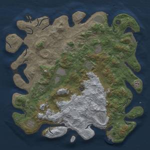 Thumbnail Rust Map: Procedural Map, Size: 4500, Seed: 1999215800, 20 Monuments