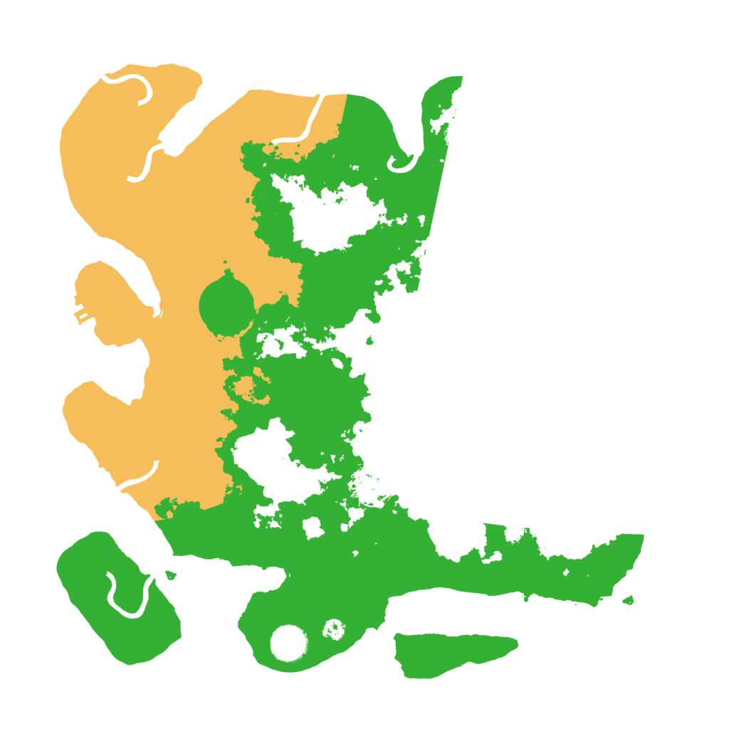 Biome Rust Map: Procedural Map, Size: 3500, Seed: 69089340