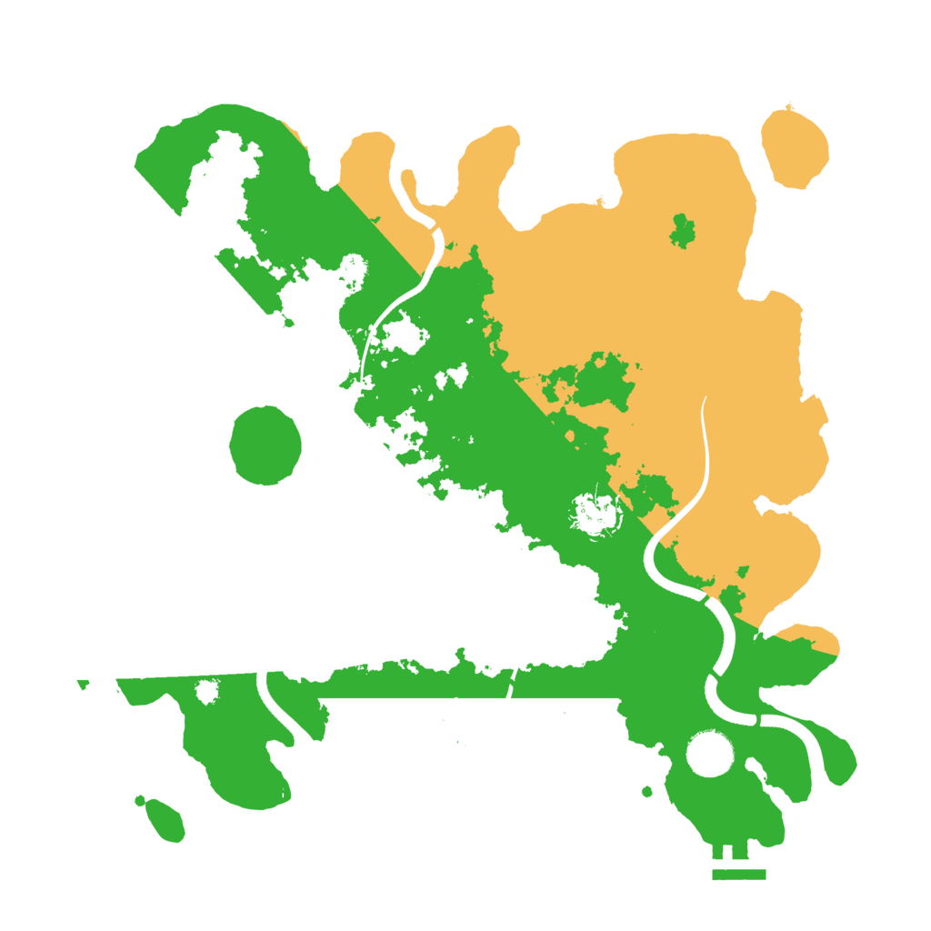 Biome Rust Map: Procedural Map, Size: 3500, Seed: 2142854527