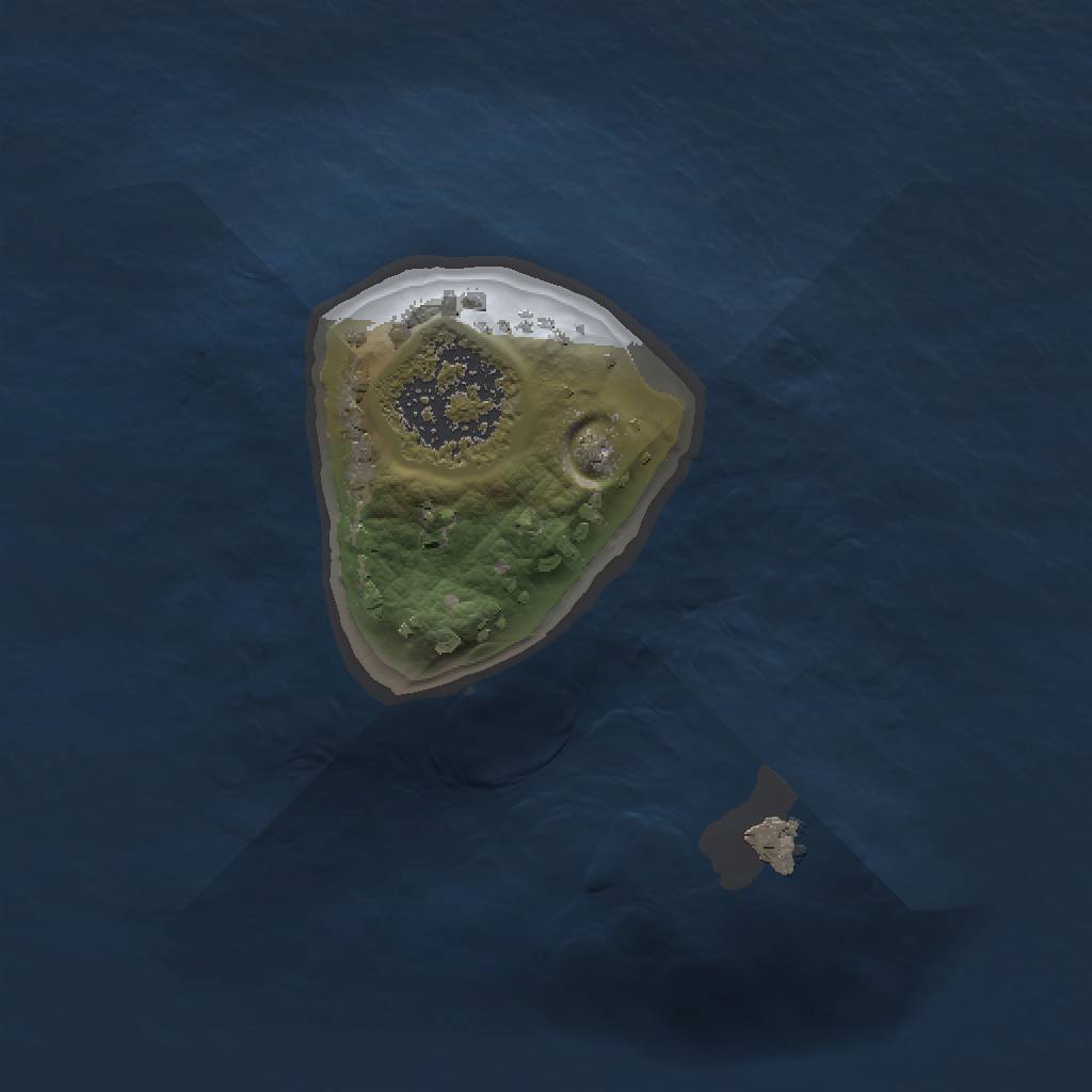 Rust Map: Procedural Map, Size: 1000, Seed: 2514, 3 Monuments