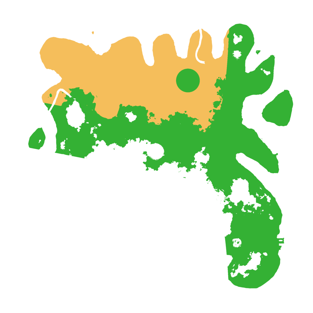 Biome Rust Map: Procedural Map, Size: 3500, Seed: 25168048