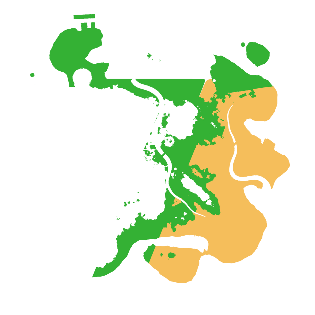 Biome Rust Map: Procedural Map, Size: 3000, Seed: 28507