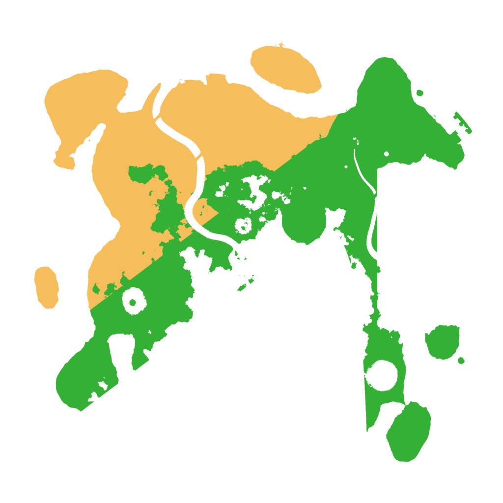 Biome Rust Map: Procedural Map, Size: 3000, Seed: 2017496745
