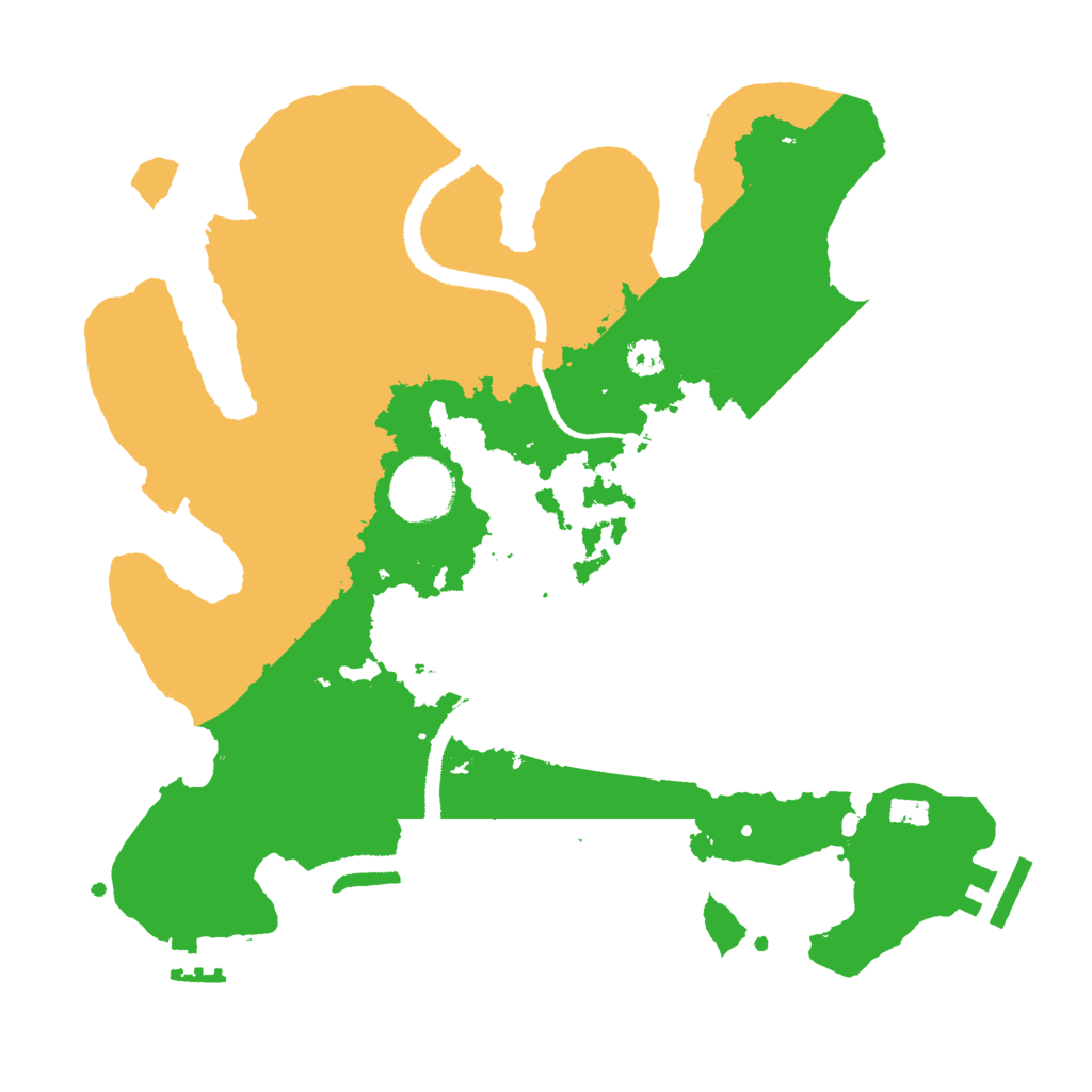 Biome Rust Map: Procedural Map, Size: 3000, Seed: 58517