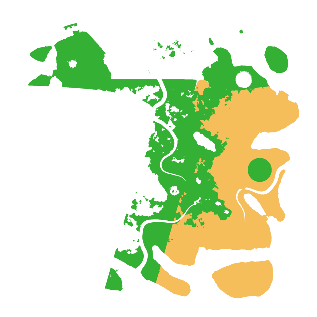 Biome Rust Map: Procedural Map, Size: 3500, Seed: 806555275