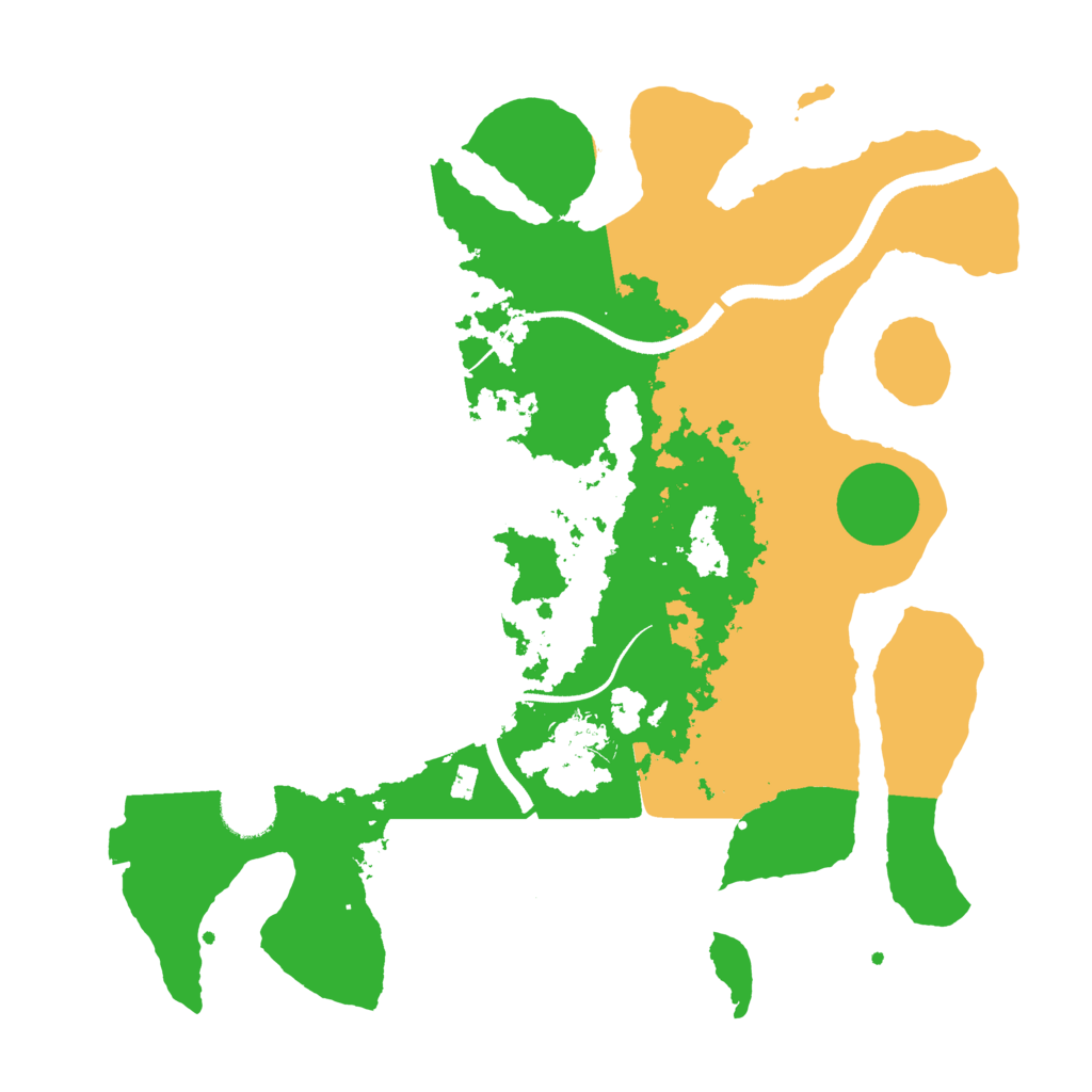 Biome Rust Map: Procedural Map, Size: 3500, Seed: 7389