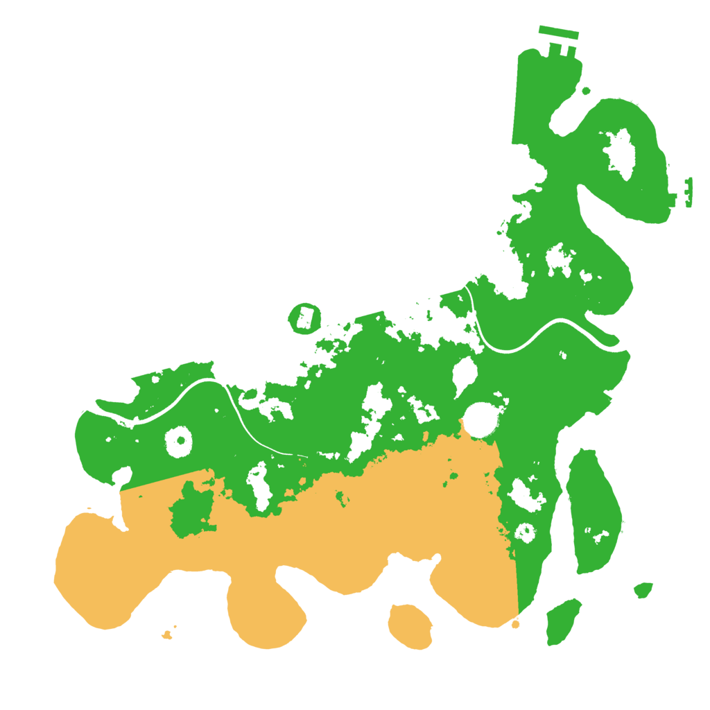 Biome Rust Map: Procedural Map, Size: 3600, Seed: 35478