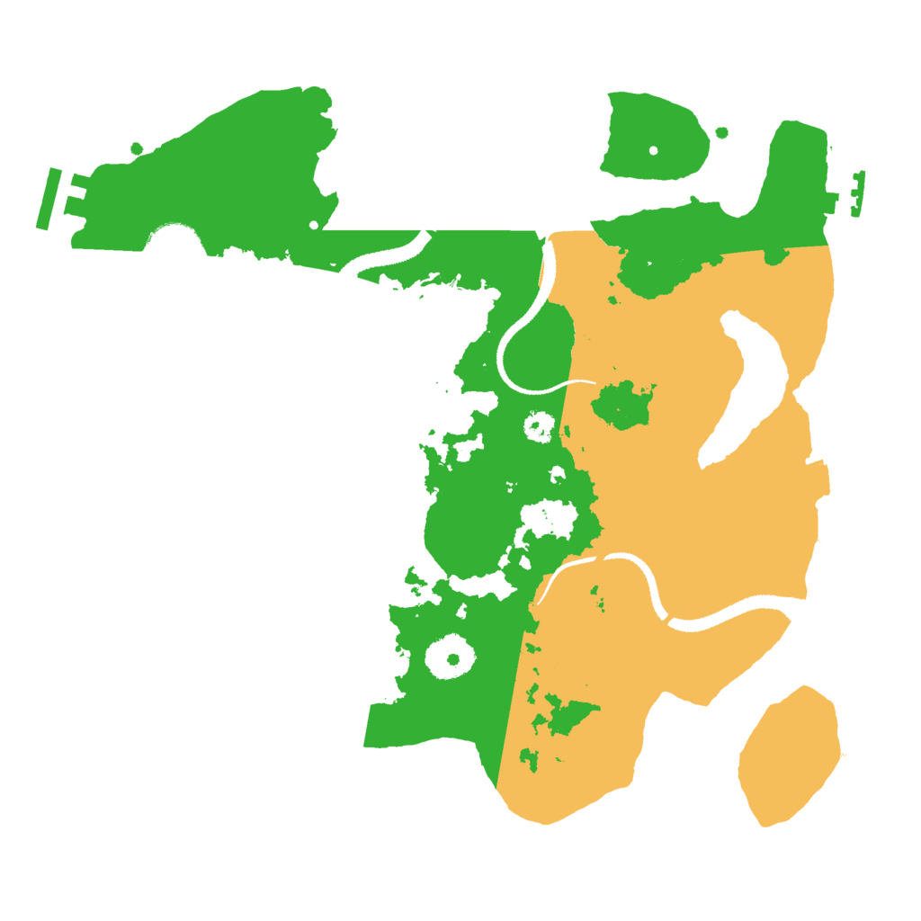 Biome Rust Map: Procedural Map, Size: 3000, Seed: 33811