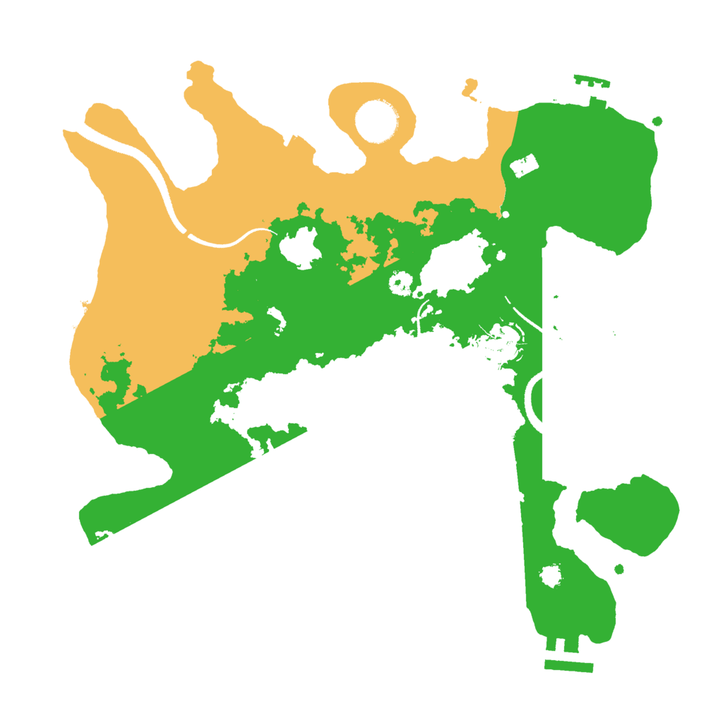 Biome Rust Map: Procedural Map, Size: 3000, Seed: 1155089735