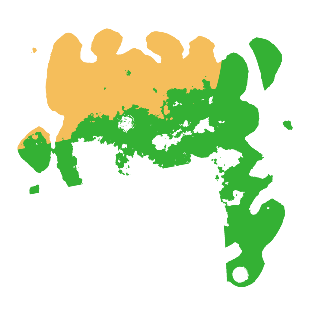 Biome Rust Map: Barren, Size: 3500, Seed: 1890952431