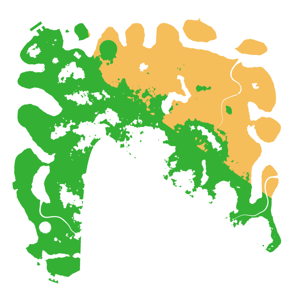Biome Rust Map: Procedural Map, Size: 4500, Seed: 84058449