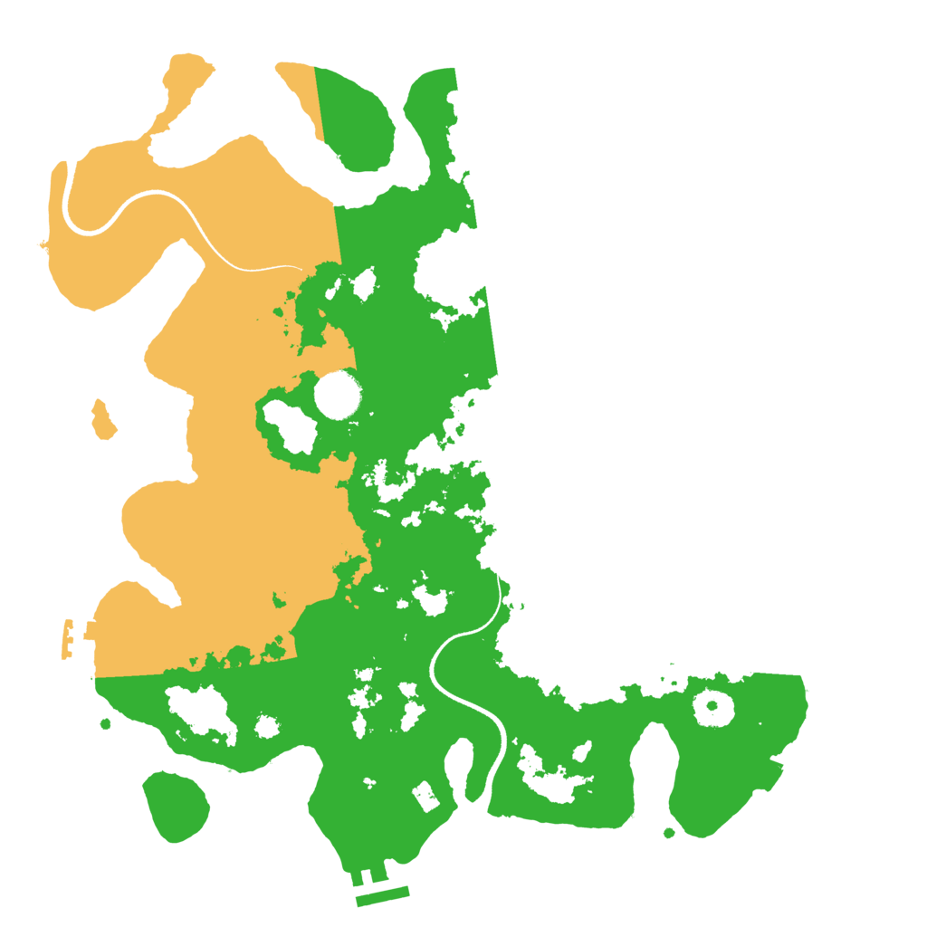 Biome Rust Map: Procedural Map, Size: 3500, Seed: 1244900112
