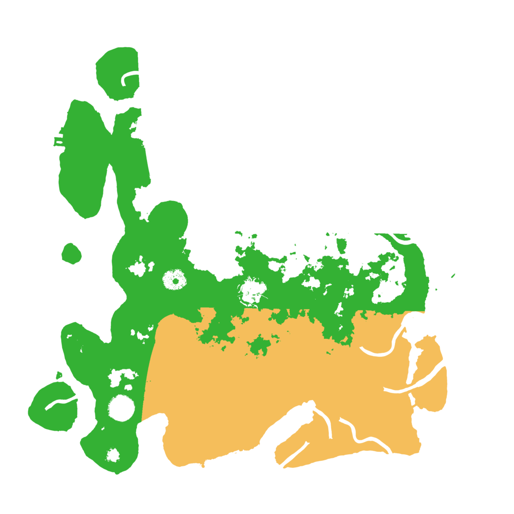Biome Rust Map: Procedural Map, Size: 3500, Seed: 109791662