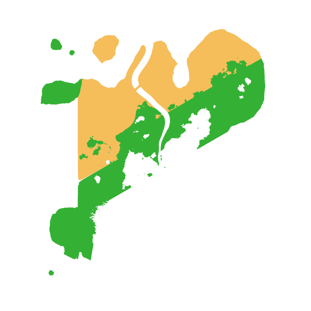 Biome Rust Map: Procedural Map, Size: 2400, Seed: 587511713