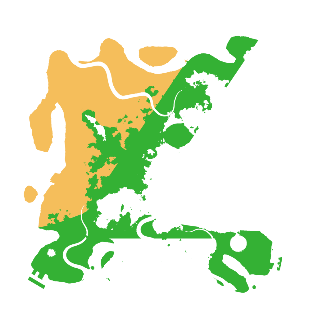 Biome Rust Map: Procedural Map, Size: 3500, Seed: 50894289