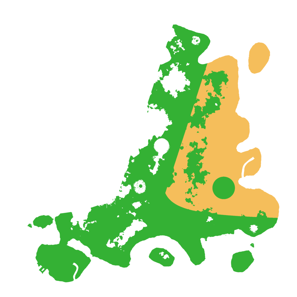 Biome Rust Map: Procedural Map, Size: 3500, Seed: 30115544