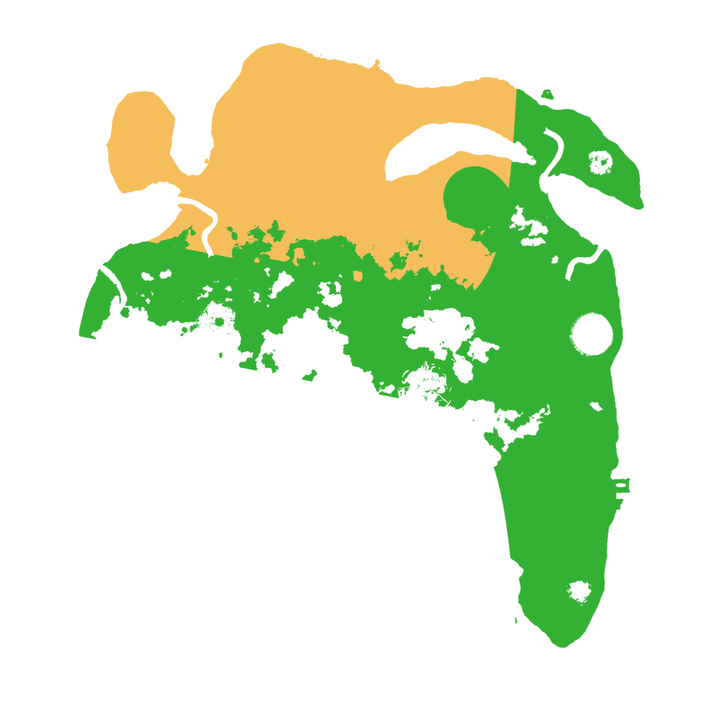 Biome Rust Map: Procedural Map, Size: 3000, Seed: 94240977