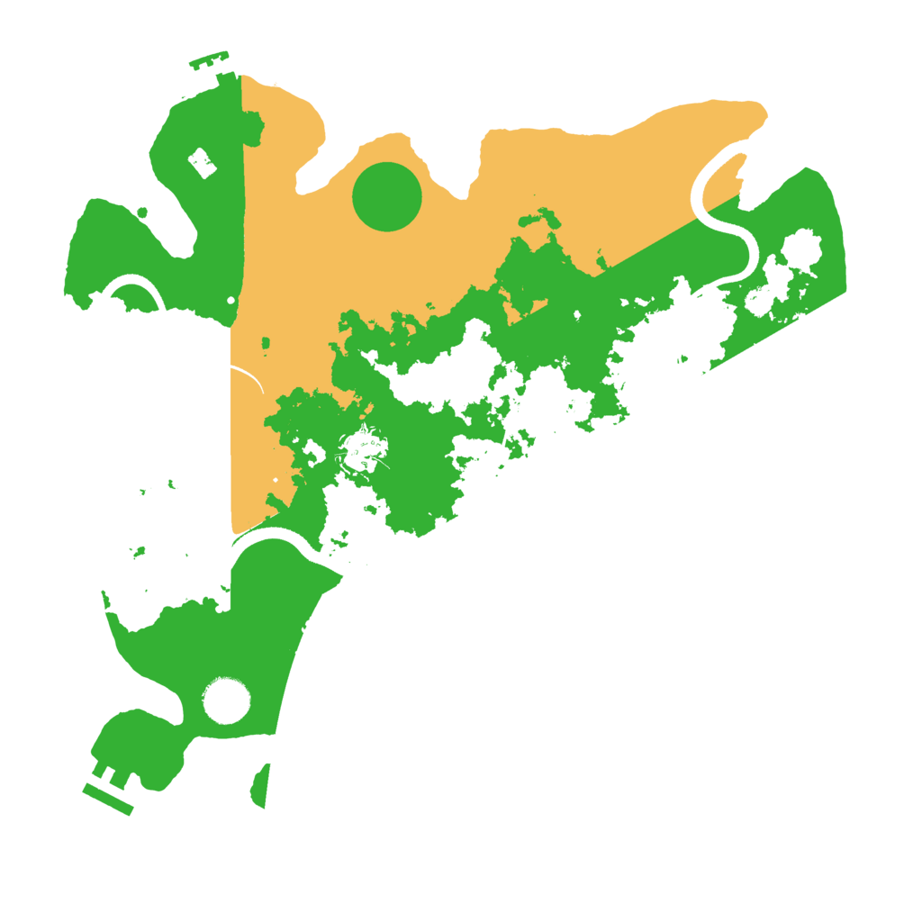 Biome Rust Map: Procedural Map, Size: 3500, Seed: 39549815