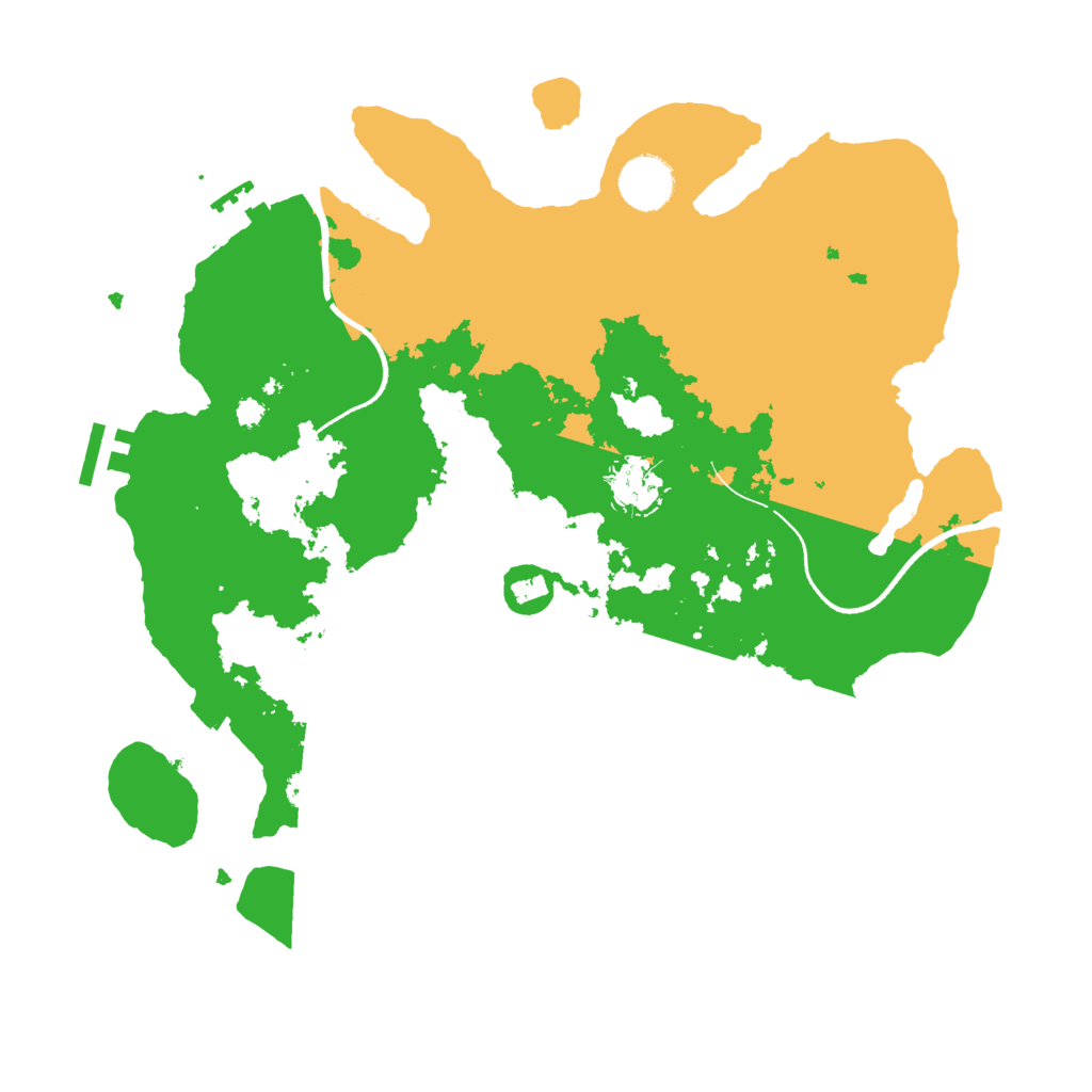 Biome Rust Map: Procedural Map, Size: 3500, Seed: 25198330