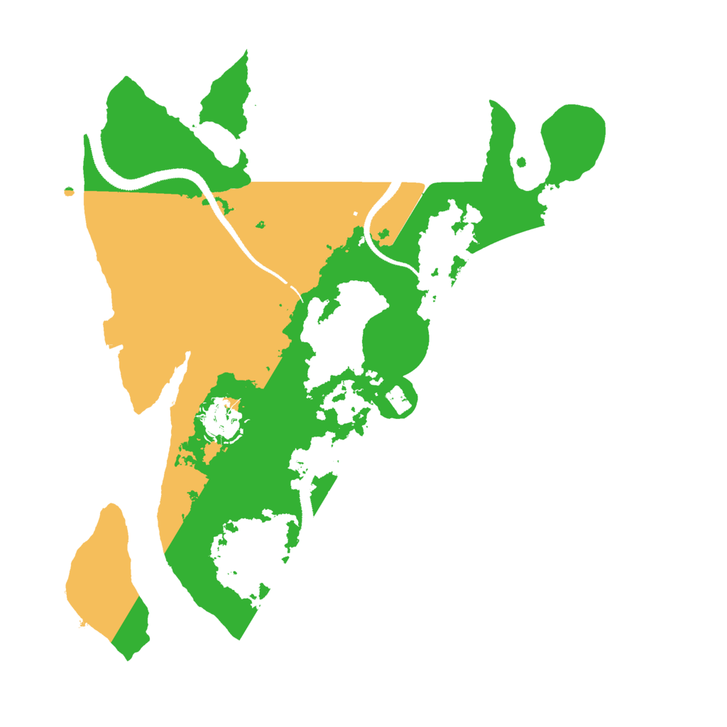 Biome Rust Map: Procedural Map, Size: 3000, Seed: 19488