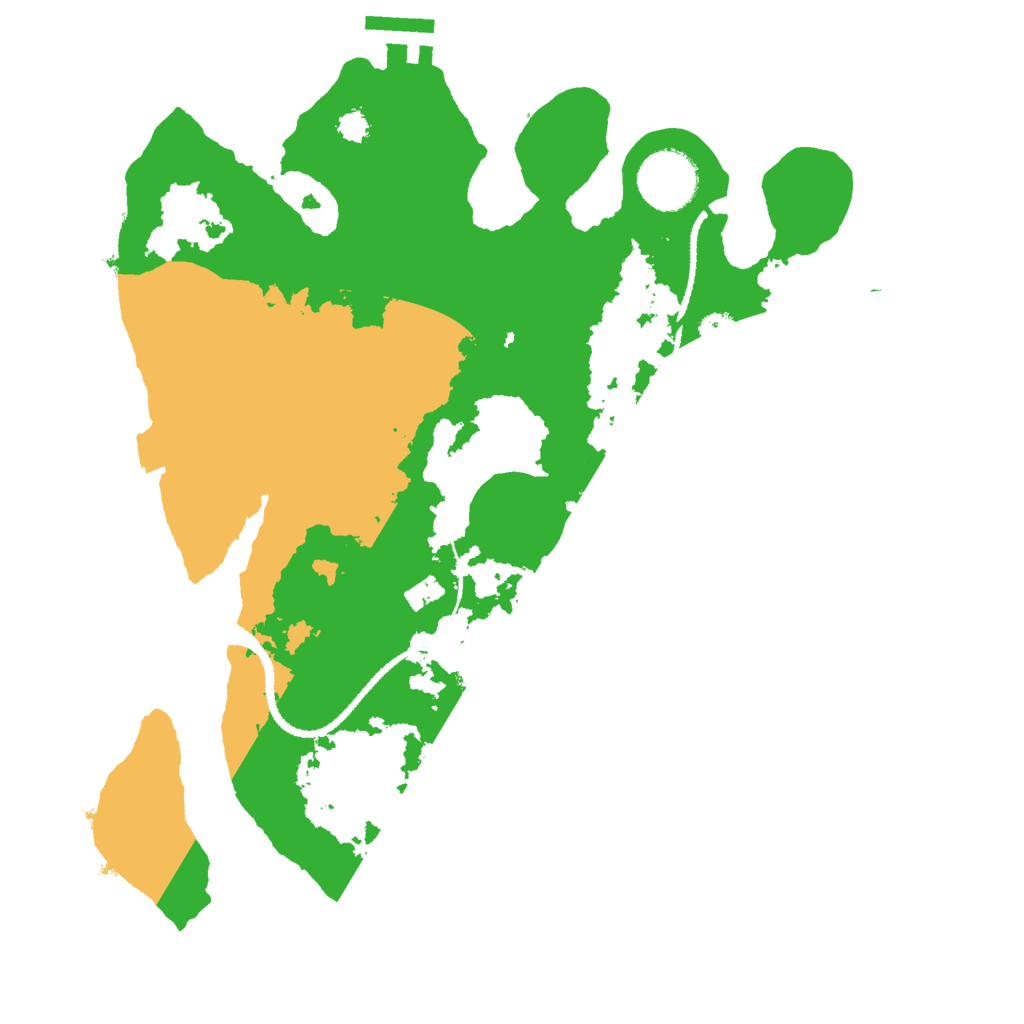 Biome Rust Map: Procedural Map, Size: 3000, Seed: 19488