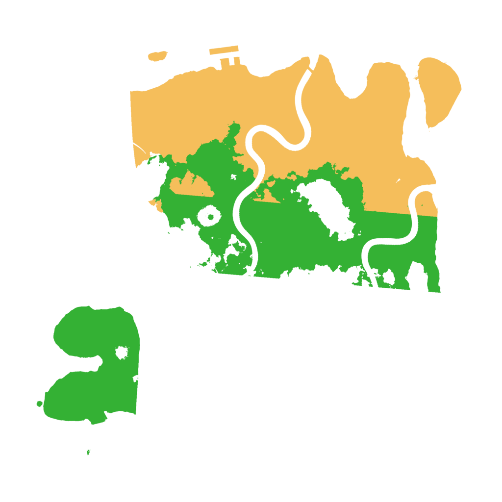 Biome Rust Map: Procedural Map, Size: 3500, Seed: 585
