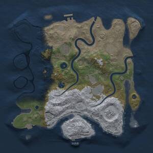 Thumbnail Rust Map: Procedural Map, Size: 3500, Seed: 585, 12 Monuments