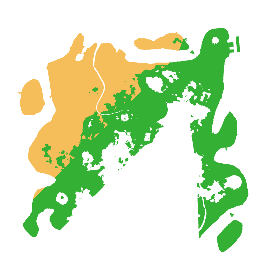 Biome Rust Map: Procedural Map, Size: 3500, Seed: 31735783