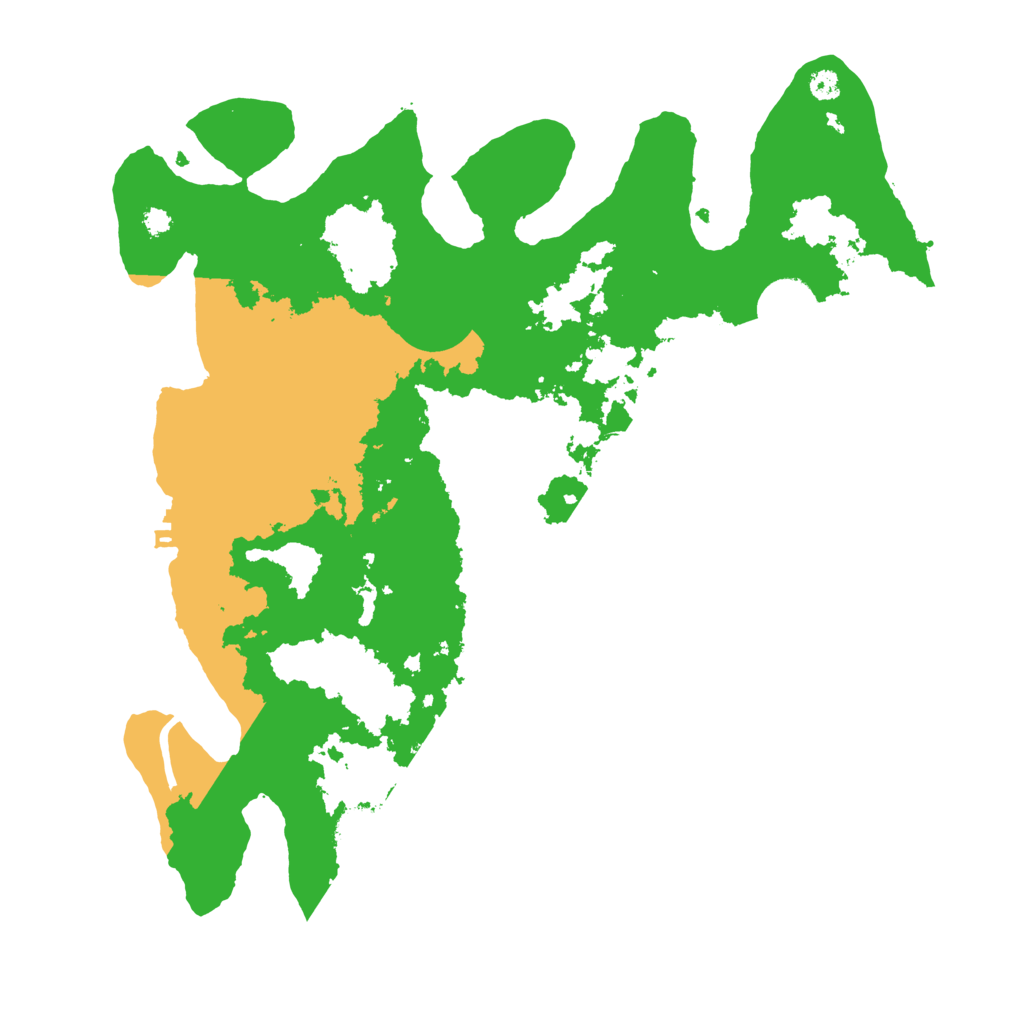 Biome Rust Map: Procedural Map, Size: 3500, Seed: 66687737