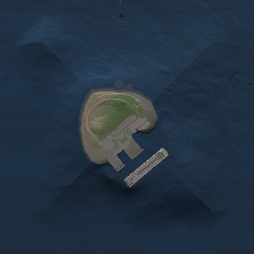 Rust Map: Procedural Map, Size: 1000, Seed: 1057190516, 2 Monuments