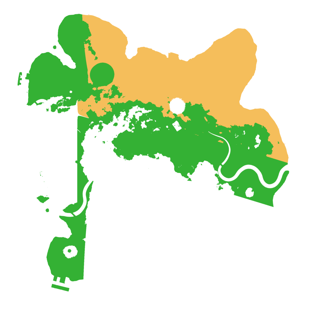 Biome Rust Map: Procedural Map, Size: 3500, Seed: 347148361
