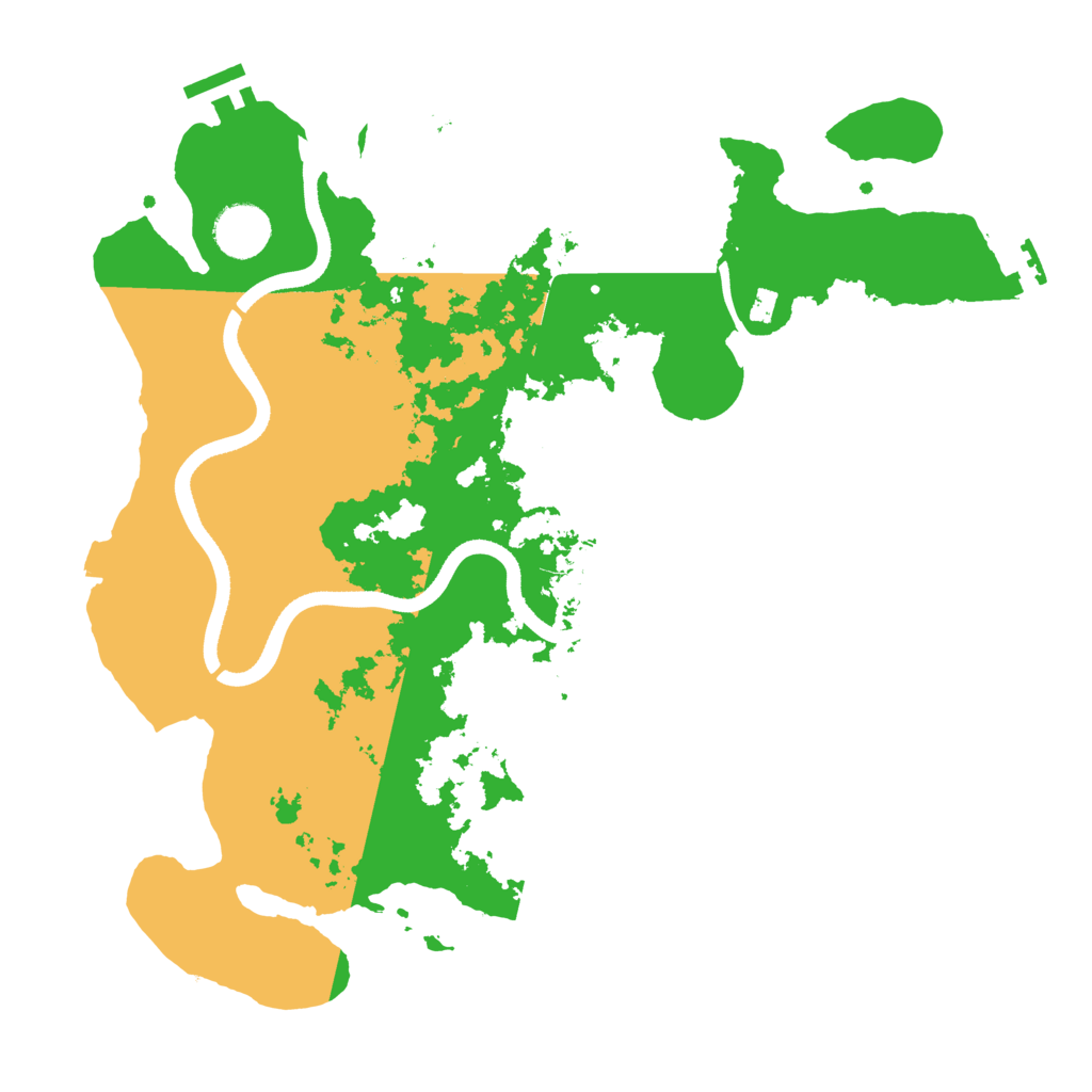 Biome Rust Map: Procedural Map, Size: 3500, Seed: 15674324