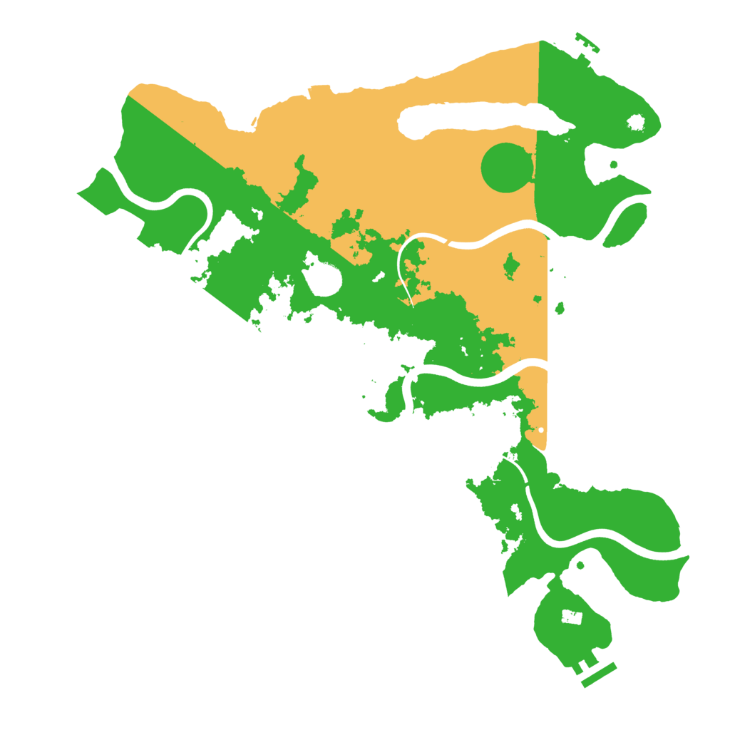 Biome Rust Map: Procedural Map, Size: 3850, Seed: 6301609