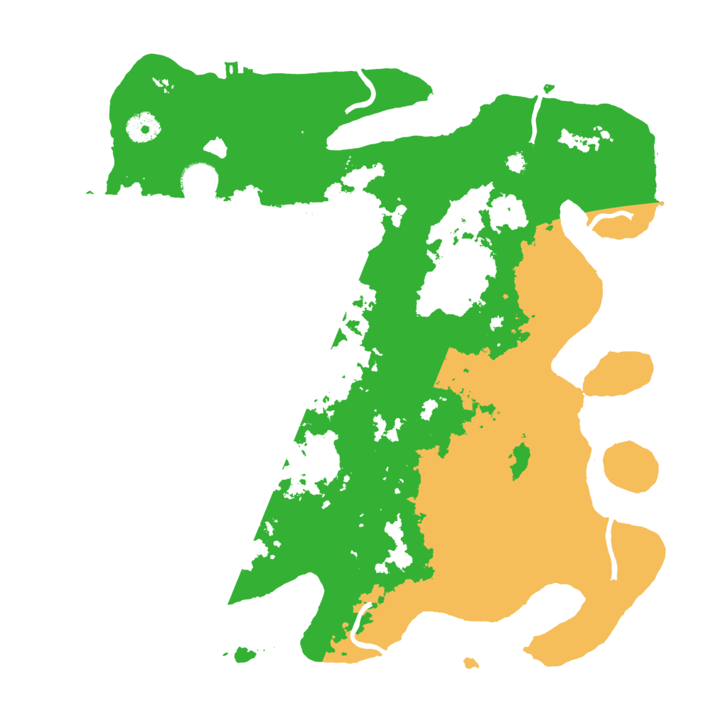 Biome Rust Map: Procedural Map, Size: 3500, Seed: 462