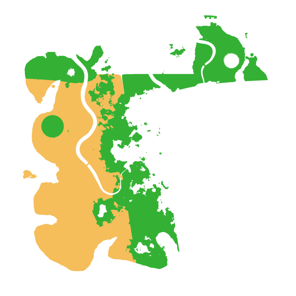 Biome Rust Map: Procedural Map, Size: 3500, Seed: 29629