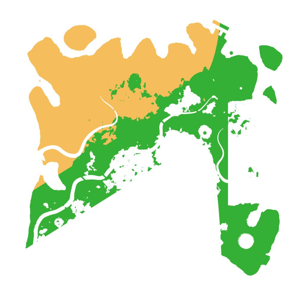 Biome Rust Map: Procedural Map, Size: 3500, Seed: 310282039