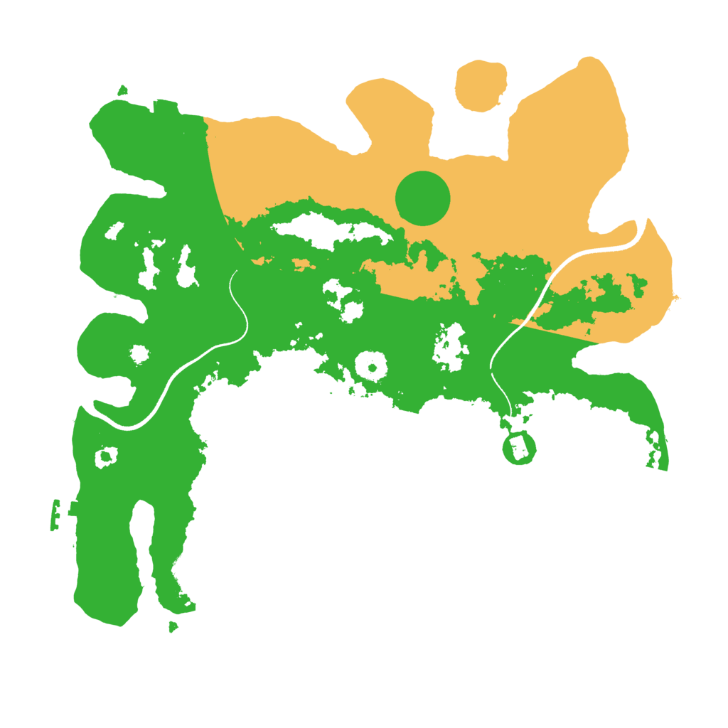 Biome Rust Map: Procedural Map, Size: 3500, Seed: 1597154201