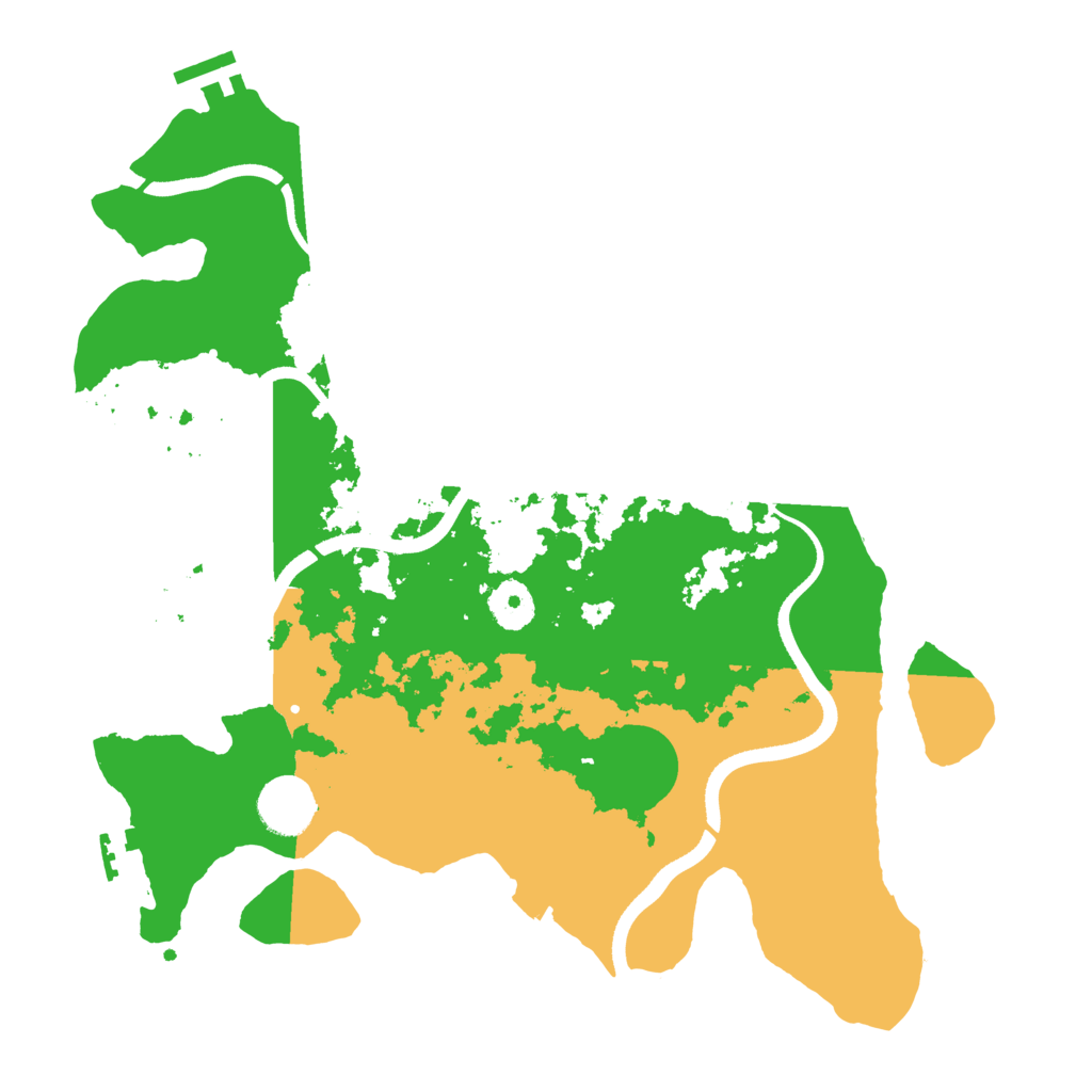 Biome Rust Map: Procedural Map, Size: 3500, Seed: 20322267